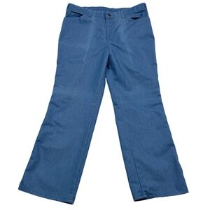 Y2K Workwear Blue Denim Pants 38x30 Made in Canada Normcore Utility Retrocore